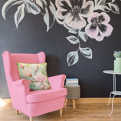 New York Botanical Garden® Watercolor Magnolia Throw Pillow