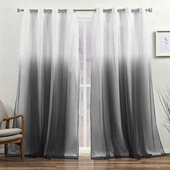 Exclusive Home Curtains Crescendo Lined Room Darkening Blackout 2-panel Window Curtain Set