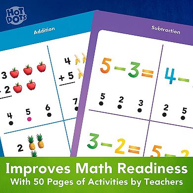 Educational Insights Hot Dots Let's Learn Kindergarten Math Interactive Book!