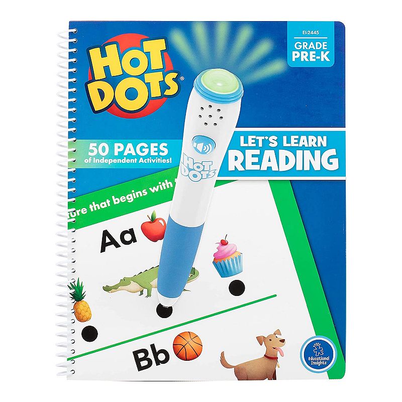 Educational Insights Hot Dots Lets Learn Pre-K Reading Interactive Book, M