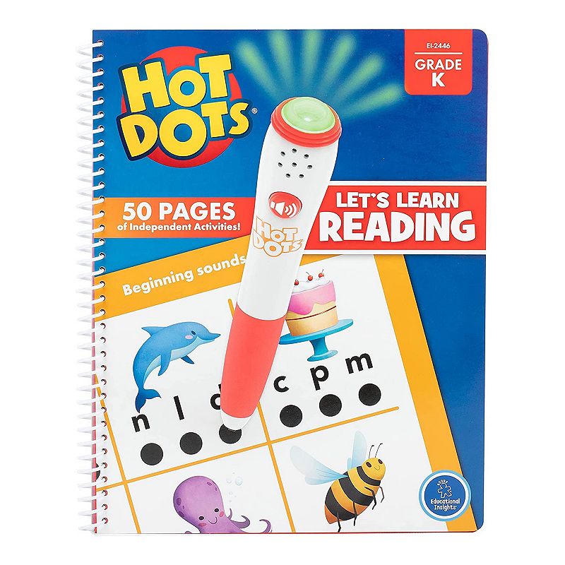 Educational Insights Hot Dots Lets Learn Kindergarten Reading Interactive 