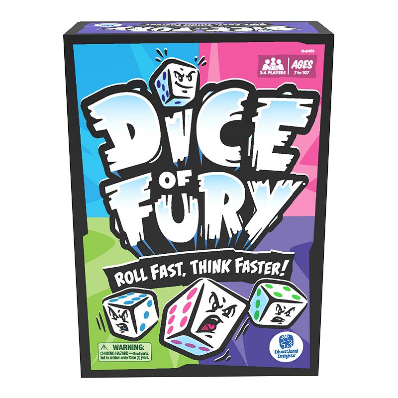 Educational Insights Dice of Fury Learning Game, Multicolor