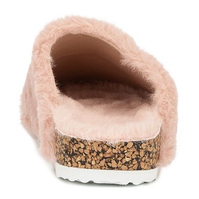 Olivia Miller Clara Girls' Faux-Fur Scuff Slippers