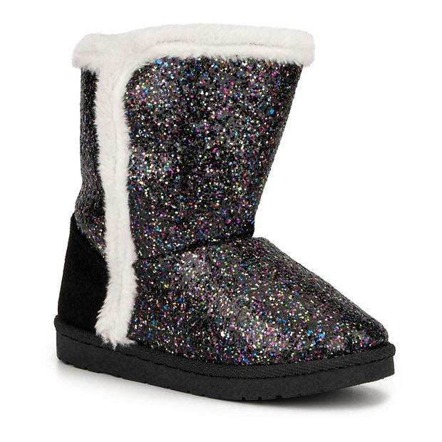 Sequin slipper outlet boots