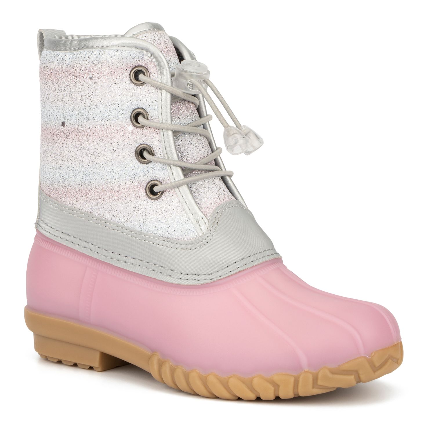 olivia miller glitter duck boots