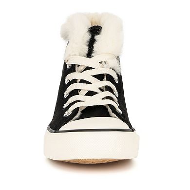Olivia Miller Lori Girls' Faux-Fur High Top Sneakers