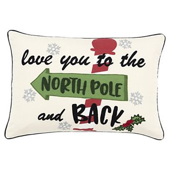 Rizzy Home Mila North Pole Throw Pillow