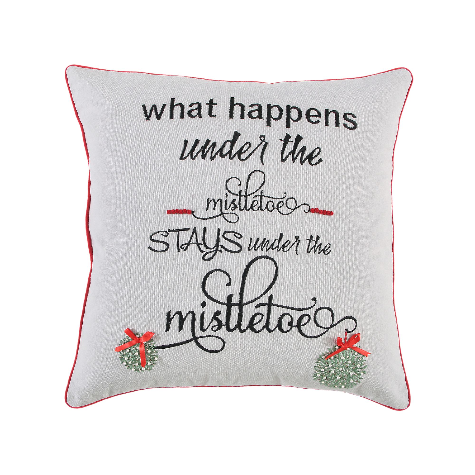 Rizzy Home Zoe Throw Pillow, Gray