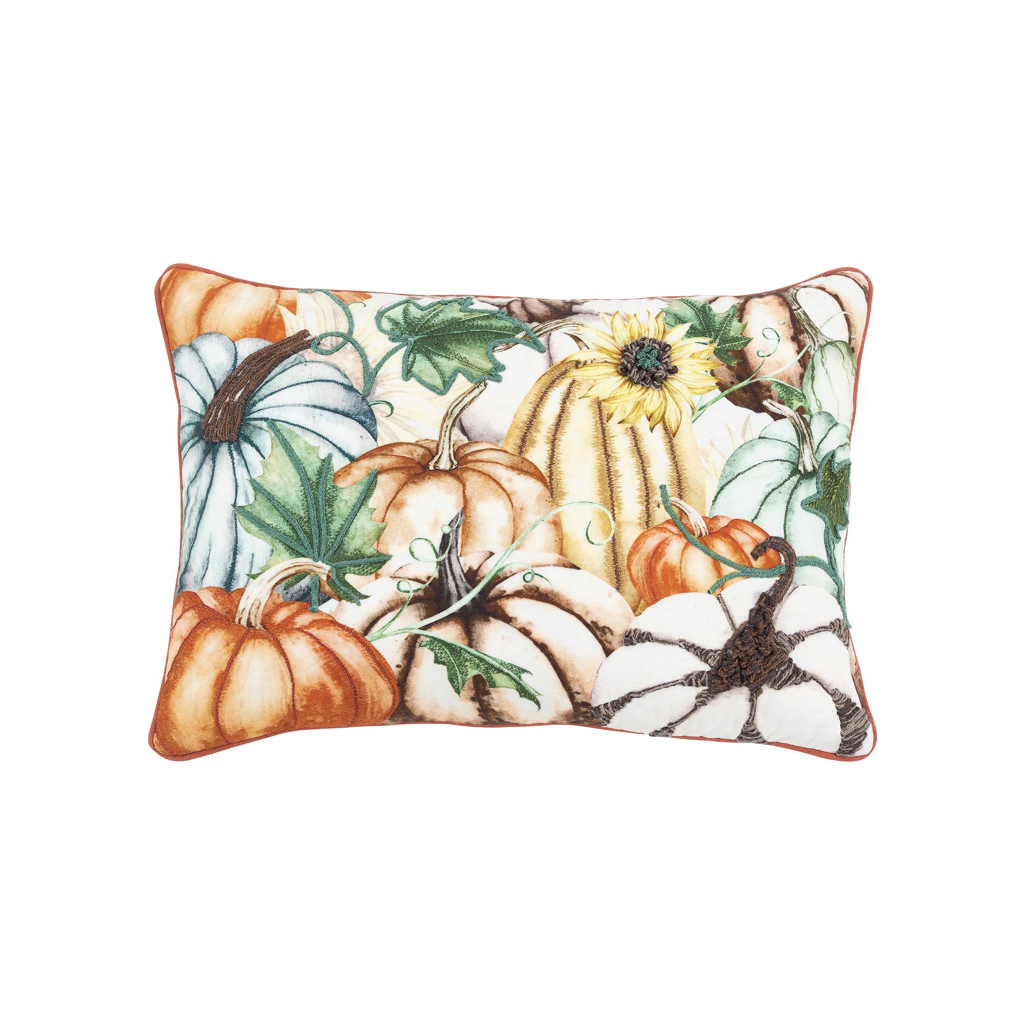 Rizzy Home Luca Pumpkin Throw Pillow, Multi