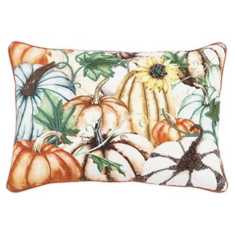 Rizzy Home Luca Pumpkin Throw Pillow