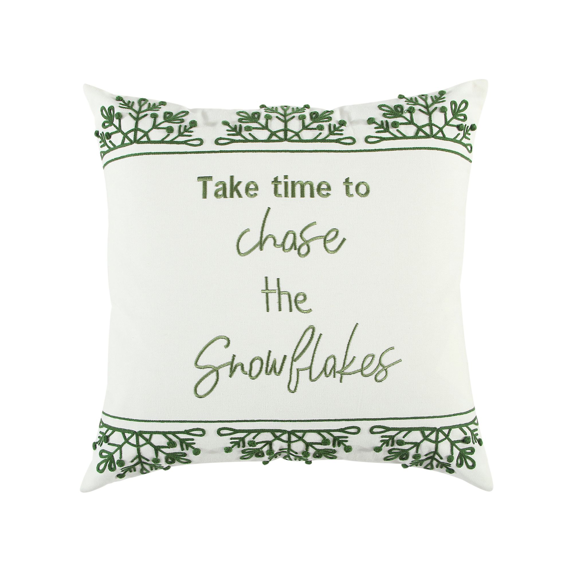 Rizzy Home Archie Throw Pillow, Ivory Green