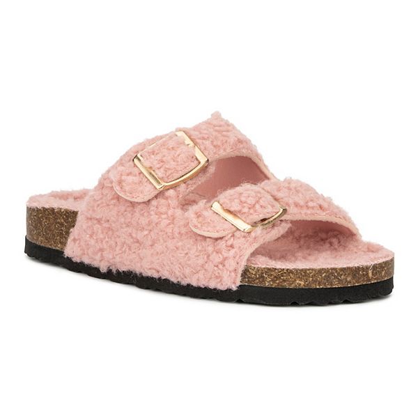 Olivia Miller Hailey Girls Sherpa Sandals