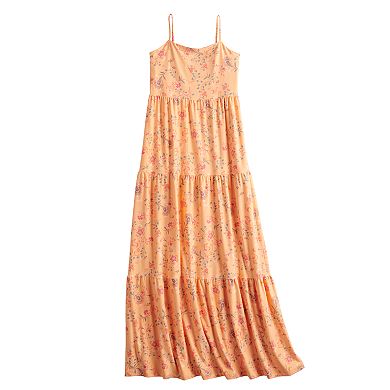 Juniors' SO® Sleeveless Tiered Maxi Dress