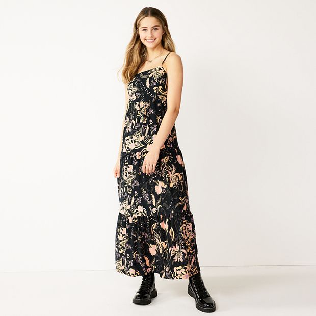 Juniors' SO® Sleeveless Tiered Maxi Dress