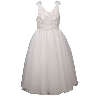 Girls 7 16 Bonnie Jean Embroidered First Communion Dress