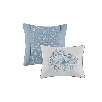 Madison Park Zayden Printed Seersucker Comforter and Coverlet Set