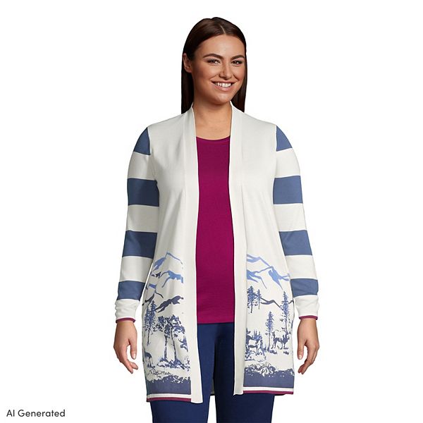 red snap cardigan