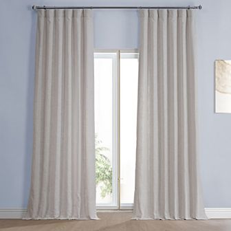 EFF Heavy Faux Linen Window Curtain