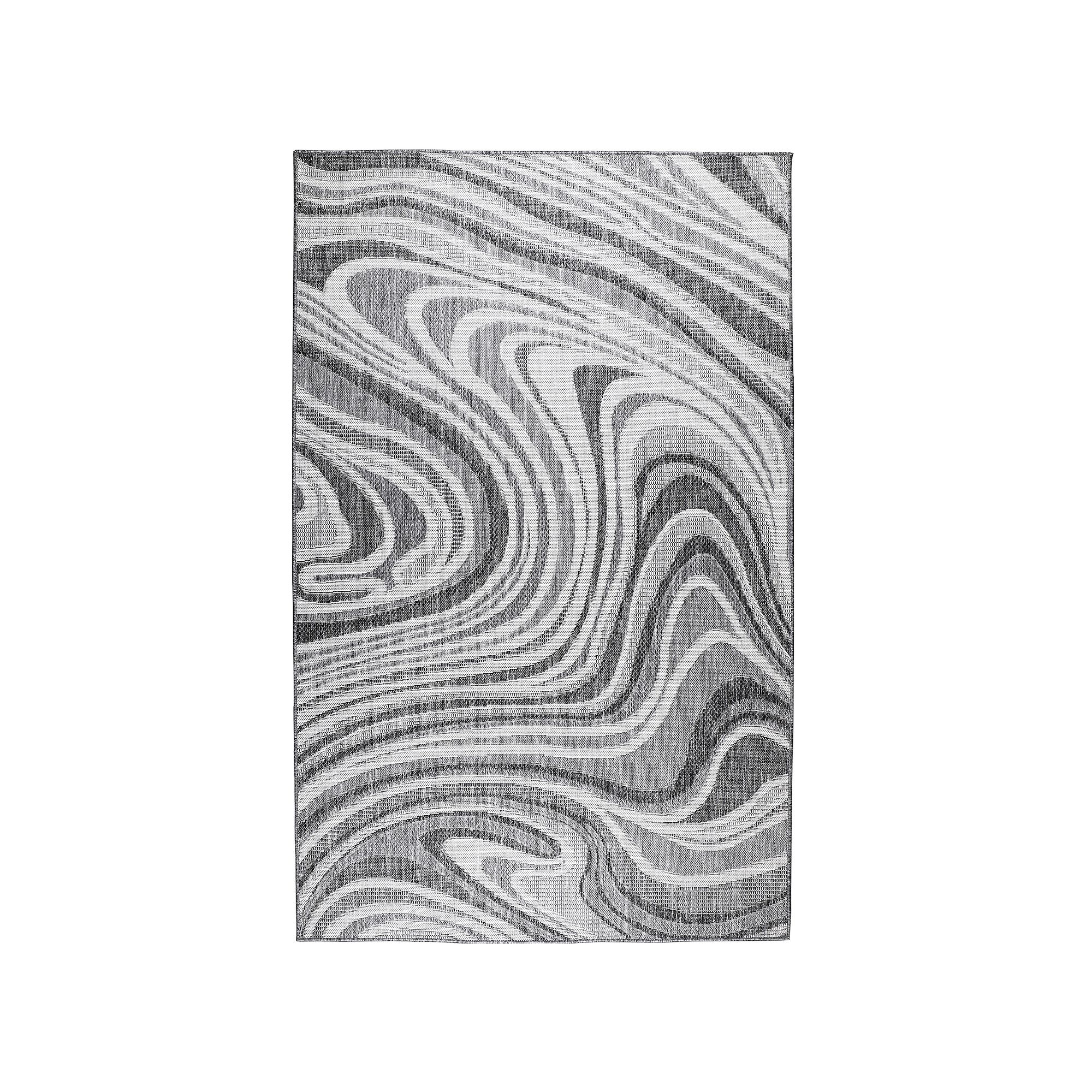 Liora Manne Malibu Waves Indoor Outdoor Rug, Grey