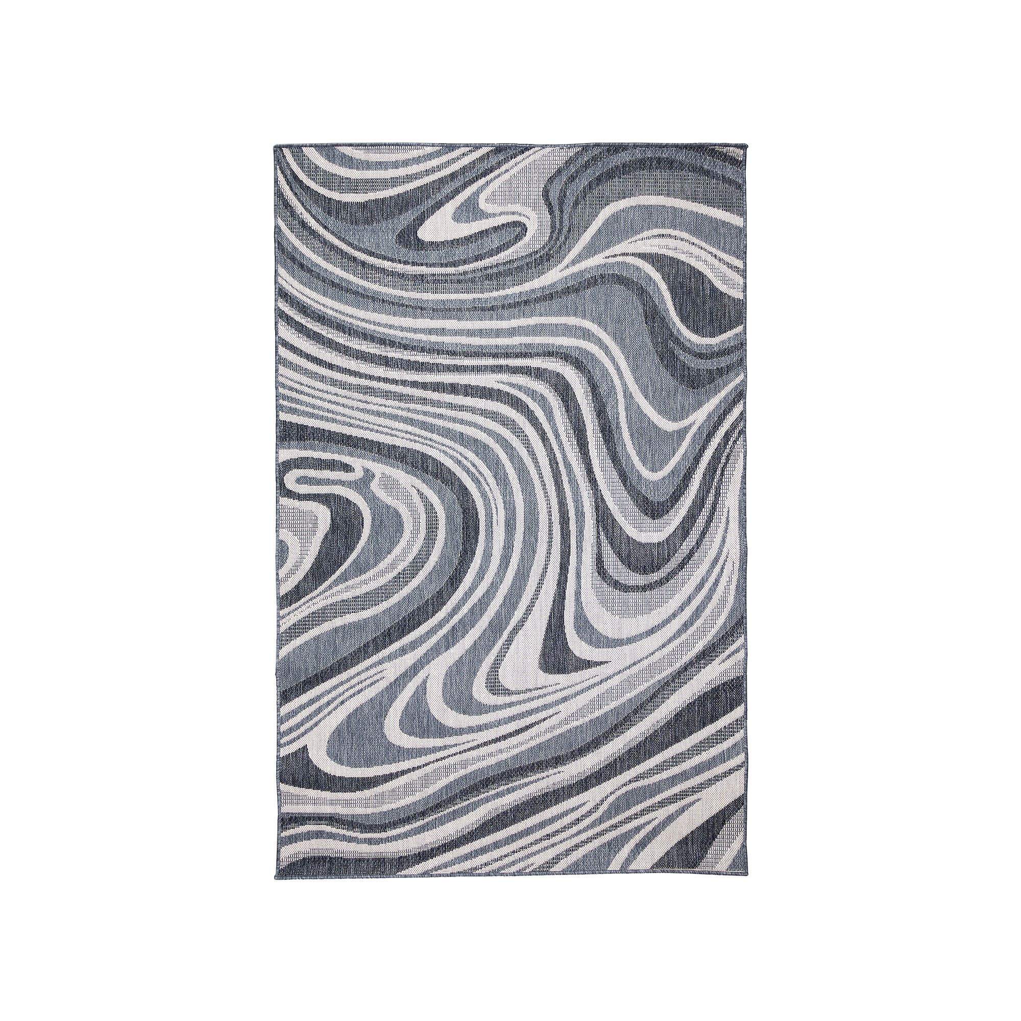 Liora Manne Malibu Waves Indoor Outdoor Rug, Blue