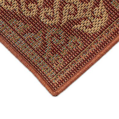 Liora Manne Patio Suzani Diamonds Indoor Outdoor Rug