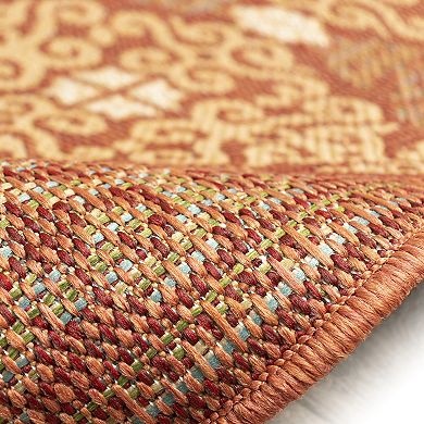 Liora Manne Patio Suzani Diamonds Indoor Outdoor Rug