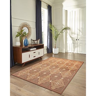 Liora Manne Patio Suzani Diamonds Indoor Outdoor Rug