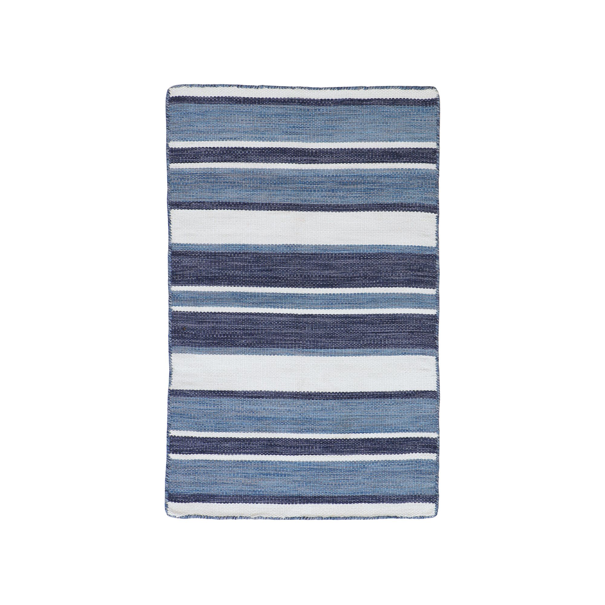 Liora Manne Sorrento Boat Stripe Indoor Outdoor Rug, Blue