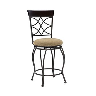 Linon Curves Swivel Counter Stool