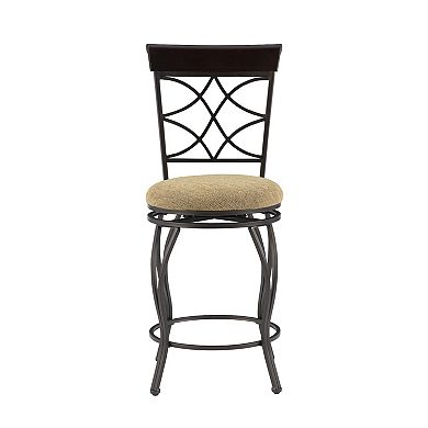Linon Curves Swivel Counter Stool