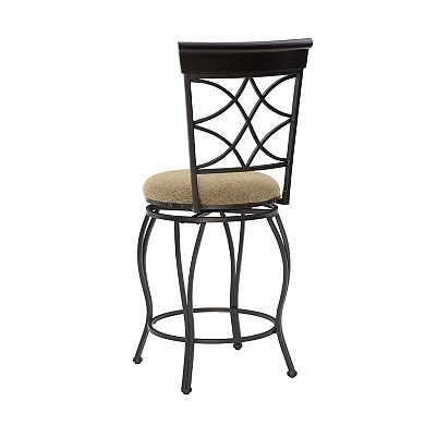 Linon Curves Swivel Counter Stool