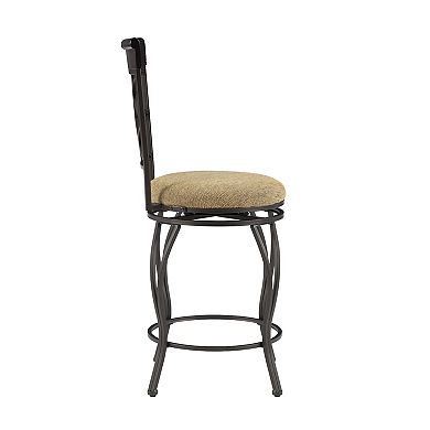 Linon Curves Swivel Counter Stool