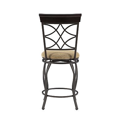 Linon Curves Swivel Counter Stool