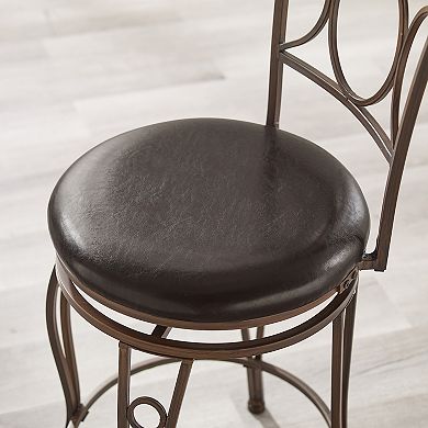 Linon Circles Swivel Counter Stool