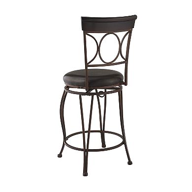 Linon Circles Swivel Counter Stool