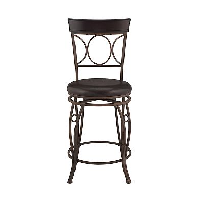 Linon Circles Swivel Counter Stool