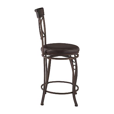 Linon Circles Swivel Counter Stool