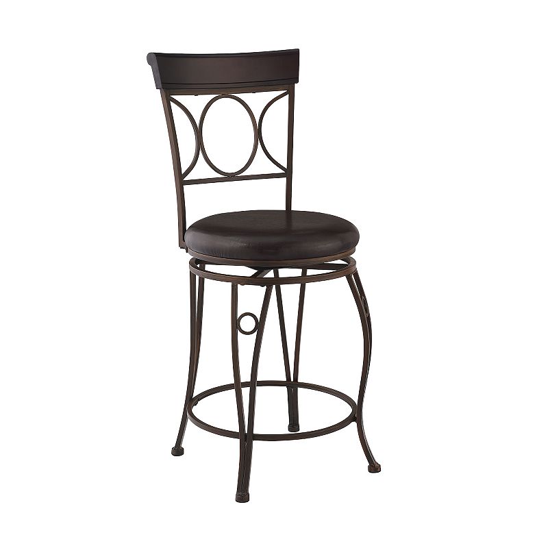 Linon Circles Bar Stool, Multicolor, Furniture