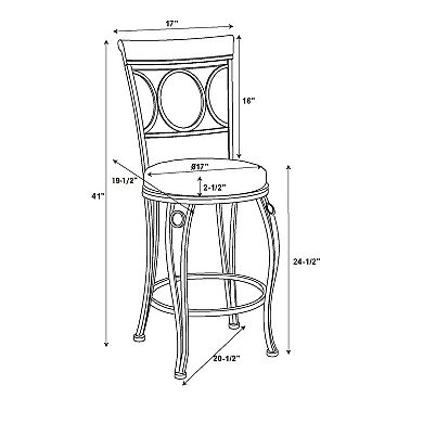 Linon Circles Bar Stool