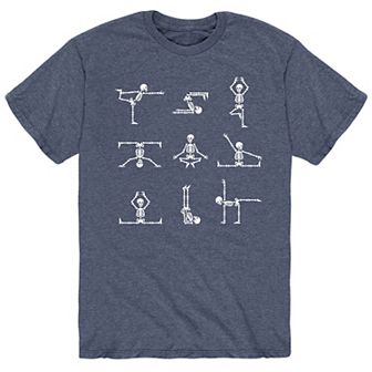 Men's Skeleton Yoga Poses Tee