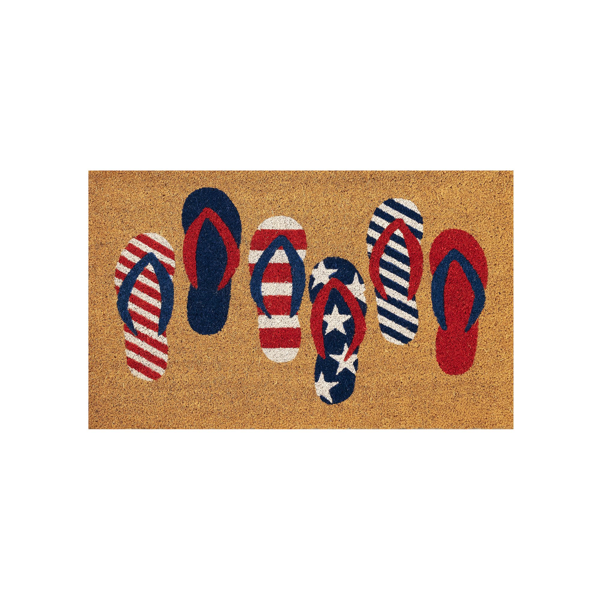 Liora Manne Natura Freedom Flops Doormat, Natural