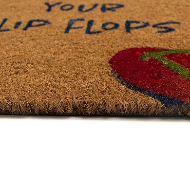 Liora Manne Natura Remove Flip Flops 18'' x 30'' Doormat