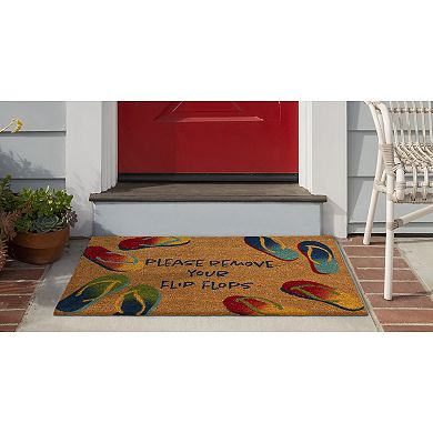 Liora Manne Natura Remove Flip Flops 18'' x 30'' Doormat