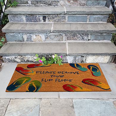 Liora Manne Natura Remove Flip Flops 18'' x 30'' Doormat