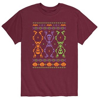 Men's Skeleton Ugly Sweater Tee