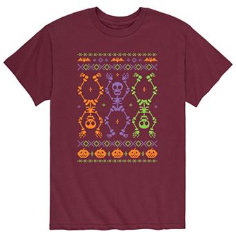 Men's Skeleton Ugly Sweater Tee
