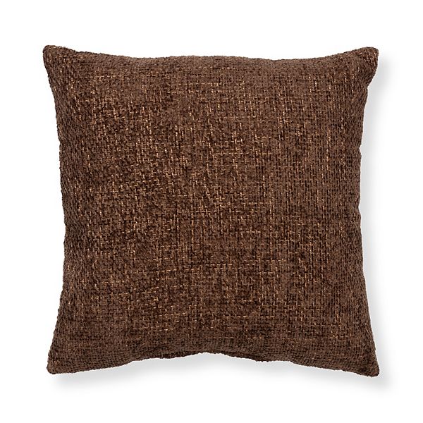 Sonoma Goods For Life® Graystone Chenille Solid Throw Pillow - Brown