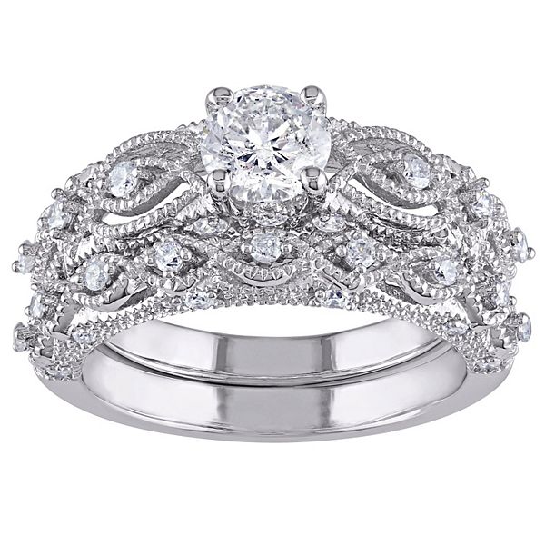 Kohl's wedding hot sale rings sets