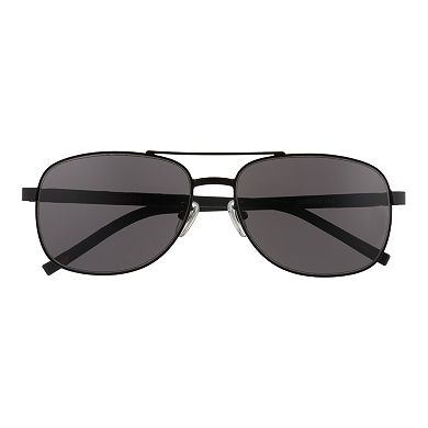 Men's Dockers® Black Smoke Aviator Sunglasses