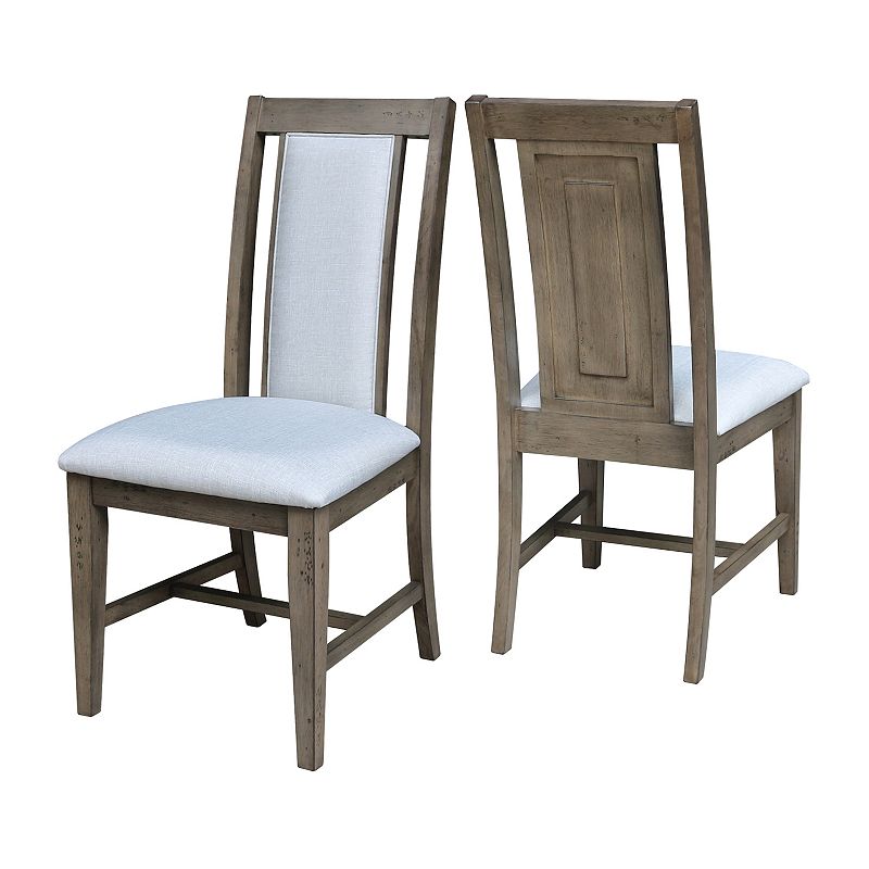 International Concepts Farmhouse Prevail Dining Chairs 2-piece Set, Brown